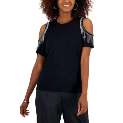 Cheap โญ INC International Concepts ๐ฉ Women's Solid Ribbed Crewneck Top, Created For Macy's Teal Kingfisher โ