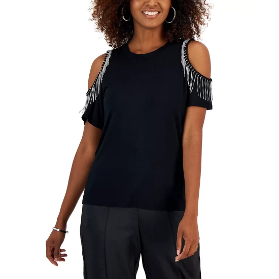 Best reviews of 🎁 INC International Concepts 👩 Women's Rhinestone Cold-Shoulder Top, Created For Macy's Real Red 👏 4 Best reviews of 🎁 INC International Concepts 👩 Women's Rhinestone Cold-Shoulder Top, Created For Macy's Real Red 👏 - Image 2