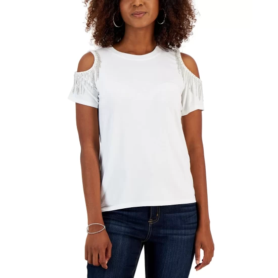 Best reviews of 🎁 INC International Concepts 👩 Women's Rhinestone Cold-Shoulder Top, Created For Macy's Real Red 👏 5 Best reviews of 🎁 INC International Concepts 👩 Women's Rhinestone Cold-Shoulder Top, Created For Macy's Real Red 👏 - Image 3