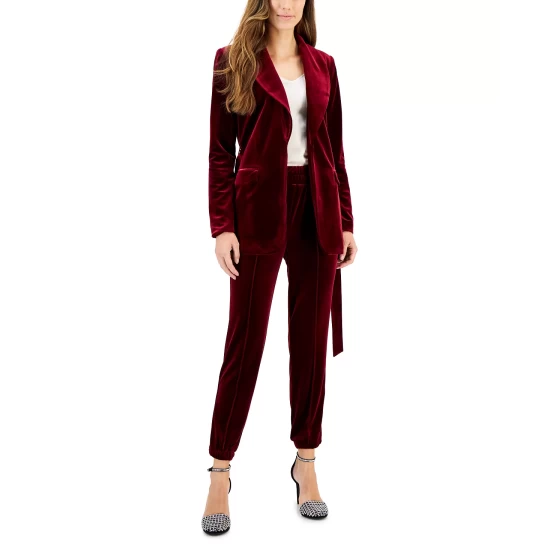 Hot Sale ๐ INC International Concepts Velvet Wrap Blazer, Created For Macy's Royal Velvet W โจ 5 Hot Sale ๐ INC International Concepts Velvet Wrap Blazer, Created For Macy's Royal Velvet W โจ - Image 3