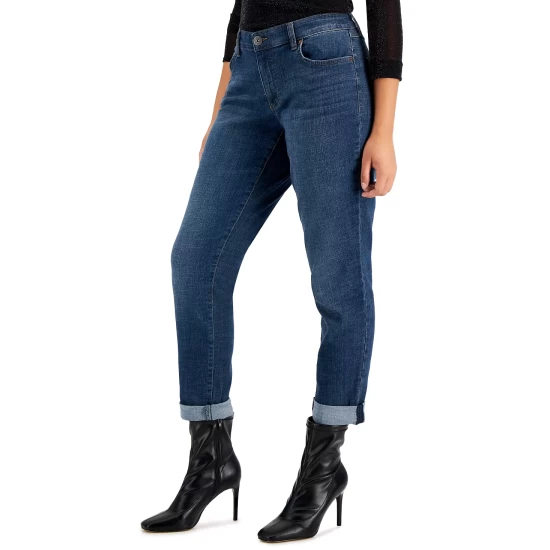 Hot Sale ๐ INC International Concepts ๐ฉ Women's Curvy Mid Rise Straight-Leg ๐ Jeans, Created For Macy's Blooming Wash ๐งจ 6 Hot Sale ๐ INC International Concepts ๐ฉ Women's Curvy Mid Rise Straight-Leg ๐ Jeans, Created For Macy's Blooming Wash ๐งจ - Image 4