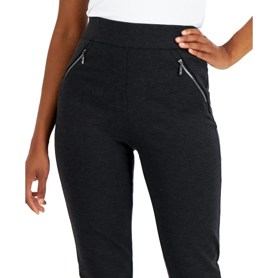 Hot Sale ✨ INC International Concepts 👩 Women's Zip-Pocket Pants, Created For Macy's French Roast ⭐ 8 Hot Sale ✨ INC International Concepts 👩 Women's Zip-Pocket Pants, Created For Macy's French Roast ⭐ - Image 6