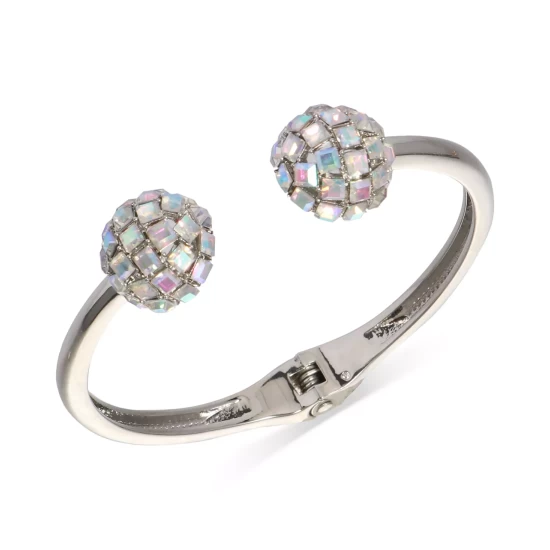 Cheapest ๐ฏ INC International Concepts Silver-Tone Crystal Disco Ball Cuff Bracelet, Created For Macy's Multi โจ 4 Cheapest ๐ฏ INC International Concepts Silver-Tone Crystal Disco Ball Cuff Bracelet, Created For Macy's Multi โจ - Image 2