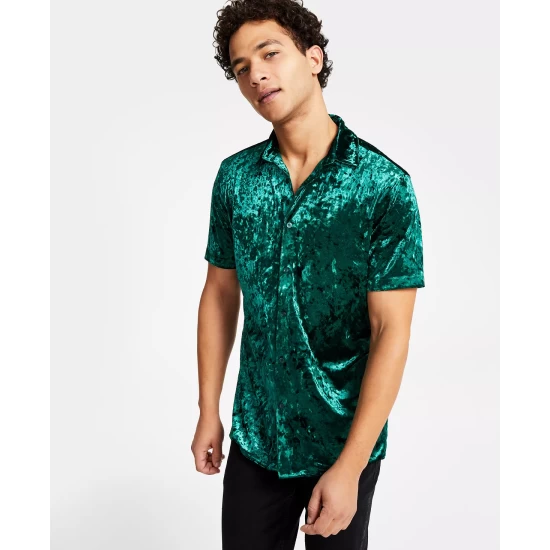 Best deal ๐ฏ INC International Concepts Men's Classic-Fit Crushed Velvet Button-Down ๐ Shirt, Created For Macy's Antique White โค๏ธ 8 Best deal ๐ฏ INC International Concepts Men's Classic-Fit Crushed Velvet Button-Down ๐ Shirt, Created For Macy's Antique White โค๏ธ - Image 6