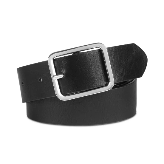 Best deal 🎉 INC International Concepts Casual Solid Belt, Created For Macy's Black/silver 😀 4 Best deal 🎉 INC International Concepts Casual Solid Belt, Created For Macy's Black/silver 😀 - Image 2