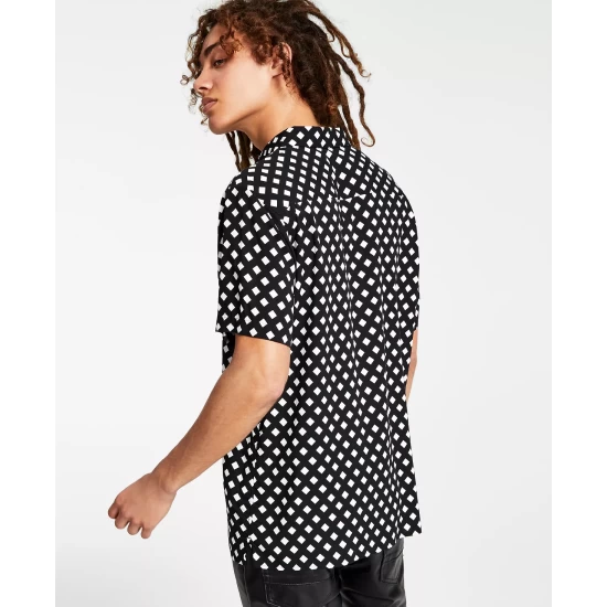 Buy ๐ INC International Concepts I.N.C. International Conceptsยฎ Men's Regular-Fit Diamond Geo-Print ๐ Shirt, Created For Macy's Deep Black ๐ 5 Buy ๐ INC International Concepts I.N.C. International Conceptsยฎ Men's Regular-Fit Diamond Geo-Print ๐ Shirt, Created For Macy's Deep Black ๐ - Image 3