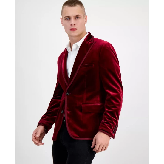 Discount ๐ INC International Concepts Men's Anthony Slim-Fit Velvet Blazer, Created For Macy's Rain Forest ๐ 7 Discount ๐ INC International Concepts Men's Anthony Slim-Fit Velvet Blazer, Created For Macy's Rain Forest ๐ - Image 5