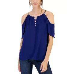 Discount ❤️ INC International Concepts 👩 Women's Cold-Shoulder Chain Halter Top, Created For Macy's Real Red ✨ 9 Discount ❤️ INC International Concepts 👩 Women's Cold-Shoulder Chain Halter Top, Created For Macy's Real Red ✨ -Inc International Sales unnamed file 667