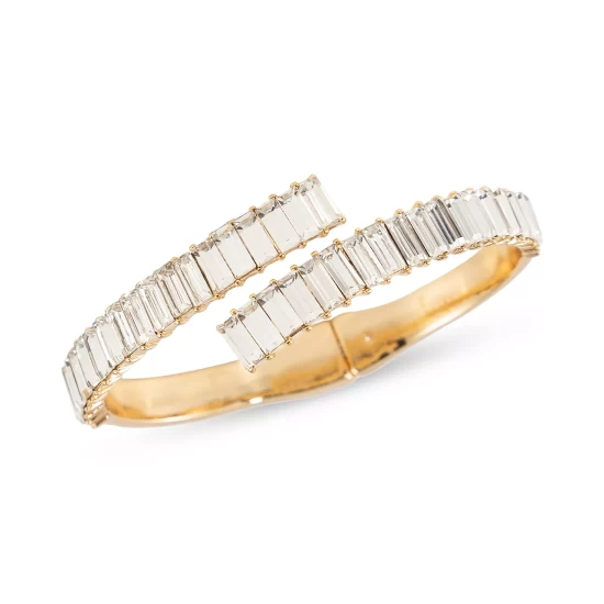 New ๐ INC International Concepts Gold-Tone Baguette Crystal Bypass Cuff Bracelet, Created For Macy's ๐งจ 4 New ๐ INC International Concepts Gold-Tone Baguette Crystal Bypass Cuff Bracelet, Created For Macy's ๐งจ - Image 2