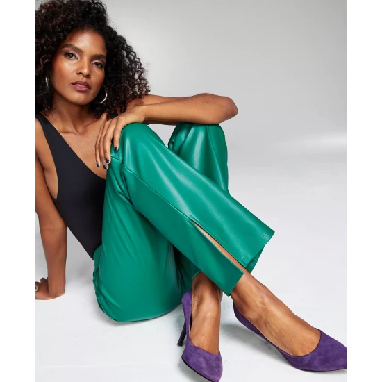 Hot Sale ✨ INC International Concepts 👩 Women's Zip-Pocket Pants, Created For Macy's French Roast ⭐ 5 Hot Sale ✨ INC International Concepts 👩 Women's Zip-Pocket Pants, Created For Macy's French Roast ⭐ - Image 3