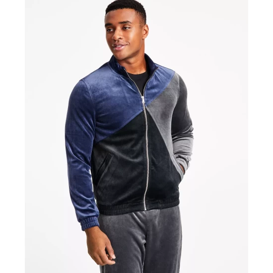 Top 10 ๐ INC International Concepts Men's Regular-Fit Pieced Colorblocked Velour Jacket, Created For Macy's Basic Navy โ 8 Top 10 ๐ INC International Concepts Men's Regular-Fit Pieced Colorblocked Velour Jacket, Created For Macy's Basic Navy โ - Image 6