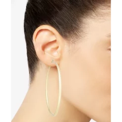 Deals 🧨 INC International Concepts Extra Large 2-3/4 Gold-Tone Hoop Earrings, Created For Macy's 🌟 -Inc International Sales unnamed file 748