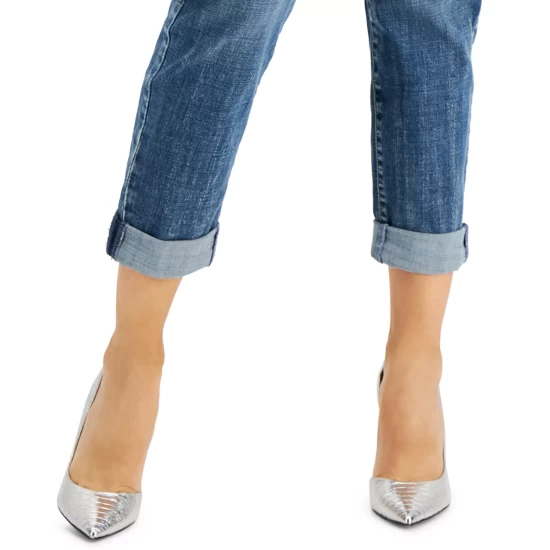 Hot Sale โค๏ธ INC International Concepts Petite Cuffed Boyfriend ๐ Jeans, Created For Macy's Ava Wash ๐ 8 Hot Sale โค๏ธ INC International Concepts Petite Cuffed Boyfriend ๐ Jeans, Created For Macy's Ava Wash ๐ - Image 6