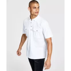 Promo 🔔 INC International Concepts I.N.C. International Concepts® Men's Regular-Fit Popover Western 👕 Shirt, Created For Macy's Bright White 🌟 12 Promo 🔔 INC International Concepts I.N.C. International Concepts® Men's Regular-Fit Popover Western 👕 Shirt, Created For Macy's Bright White 🌟 -Inc International Sales unnamed file 816