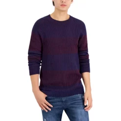 Hot Sale ❤️ INC International Concepts Men's Plaited Crewneck Sweater, Created For Macy's Hthr Onyx 🤩 -Inc International Sales unnamed file 830