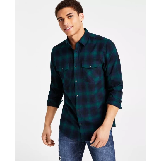 Best deal 🔔 INC International Concepts Men's Nume Classic-Fit Plaid Button-Down 👕 Shirt, Created For Macy's Cut Ruby 😀 8 Best deal 🔔 INC International Concepts Men's Nume Classic-Fit Plaid Button-Down 👕 Shirt, Created For Macy's Cut Ruby 😀 - Image 6