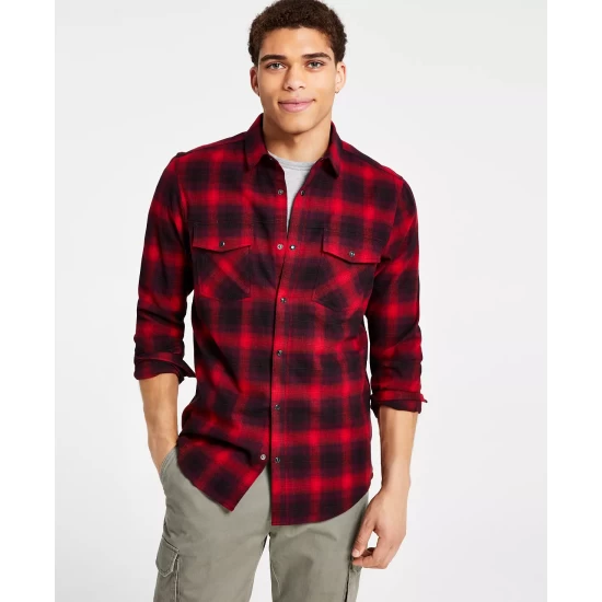 Best deal 🔔 INC International Concepts Men's Nume Classic-Fit Plaid Button-Down 👕 Shirt, Created For Macy's Cut Ruby 😀 10 Best deal 🔔 INC International Concepts Men's Nume Classic-Fit Plaid Button-Down 👕 Shirt, Created For Macy's Cut Ruby 😀 - Image 8