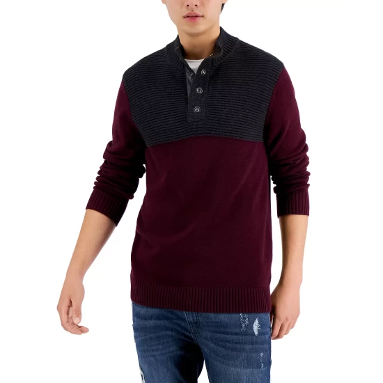 Top 10 😀 INC International Concepts Men's Colorblocked Mock Neck Sweater Created For Macy's Heather Grey ❤️ 9 Top 10 😀 INC International Concepts Men's Colorblocked Mock Neck Sweater Created For Macy's Heather Grey ❤️ - Image 7