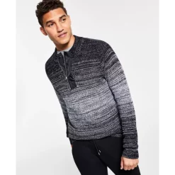 Outlet 🥰 INC International Concepts Men's Quarter-Zip Ombré Sweater, Created For Macy's Deep Black 🎉 13 Outlet 🥰 INC International Concepts Men's Quarter-Zip Ombré Sweater, Created For Macy's Deep Black 🎉 -Inc International Sales unnamed file 929