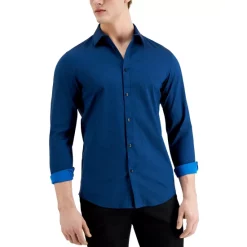 Best deal 🌟 INC International Concepts Men's Ringo Pindot 👕 Shirt, Created For Macy's Navy Combo 🧨 -Inc International Sales unnamed file 938