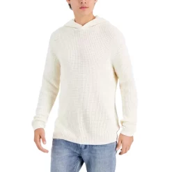 Flash Sale ❤️ INC International Concepts Men's Acid Wash Hooded Sweater, Created For Macy's Green Tea Leaf 🎁 -Inc International Sales unnamed file 944