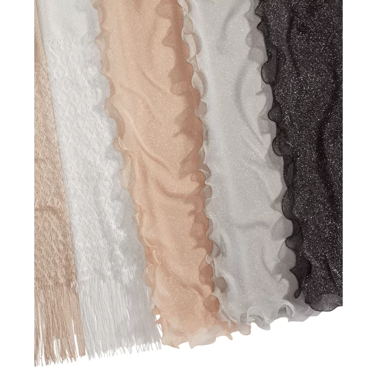 Best deal ❤️ INC International Concepts Ruffle-Edge Metallic Evening Wrap, Created For Macy's Silver 💯 11 Best deal ❤️ INC International Concepts Ruffle-Edge Metallic Evening Wrap, Created For Macy's Silver 💯 - Image 9